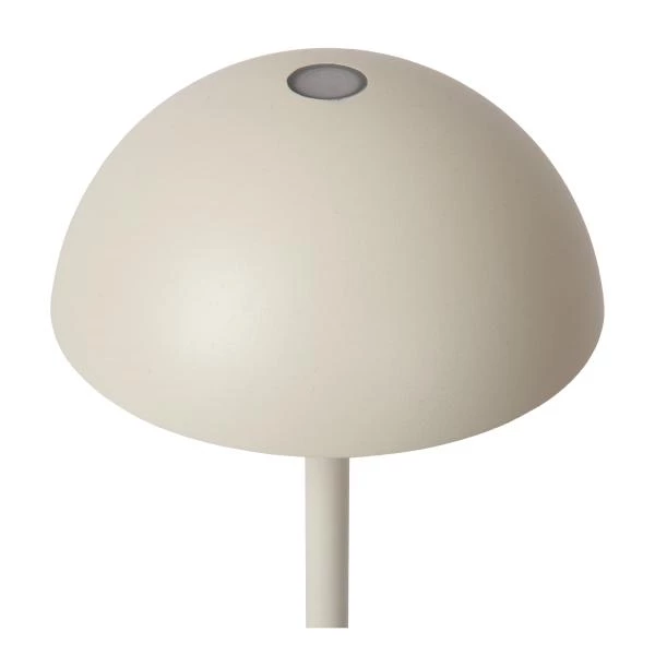 Lucide JOY - Lámpara de mesa Recargable Dentro/Fuera - Batería/acumulador - Ø 12 cm - LED Regul. - 1x1,5W 3000K - IP54 - Blanco - detalle 2